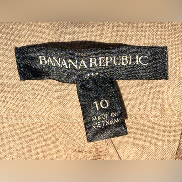 NWT Banana Republic Pant Suit Blazer 12 & Pants 10 Beige Tan 2-Pc Set MSRP $270 - Picture 13 of 16